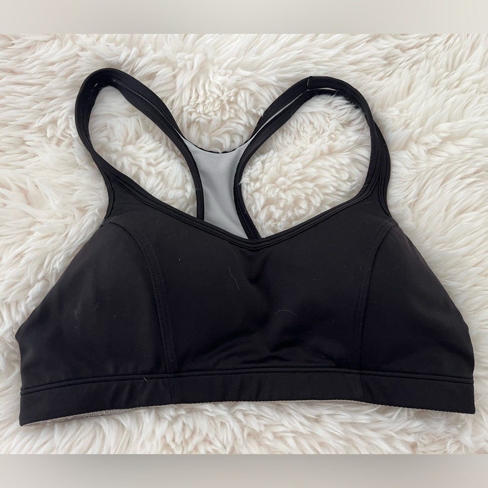 CHAMPION 1050 Black High Support Padded T-Back Sports Bra Size 34B